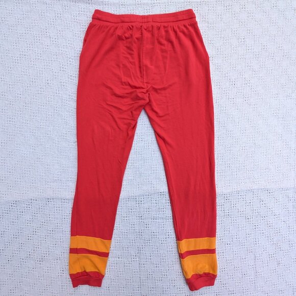 Kangol Joggers Pants Men's S Retro Red Yellow Combo Drawstring Pockets Size M - Picture 2 of 6